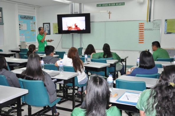 Ms. Ballesteros,Mr. Palaganas and Mr. Yadao conducted an Orientation on the use of LED TV to all Grade 6 and Grade 8 Teachers  last December 6, 2017