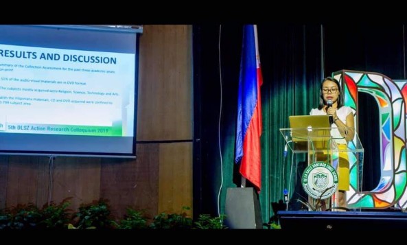 Ms. Bansig was one of the presenters during the 5th DLSZ Research Colloquium last June 7, 2019.The Title of  her Action Research is Evaluation of the Quality Services of the DLSZ Learning Resource Center