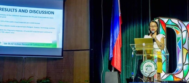 Ms. Bansig was one of the presenters during the 5th DLSZ Research Colloquium last June 7, 2019.The Title of  her Action Research is Evaluation of the Quality Services of the DLSZ Learning Resource Center