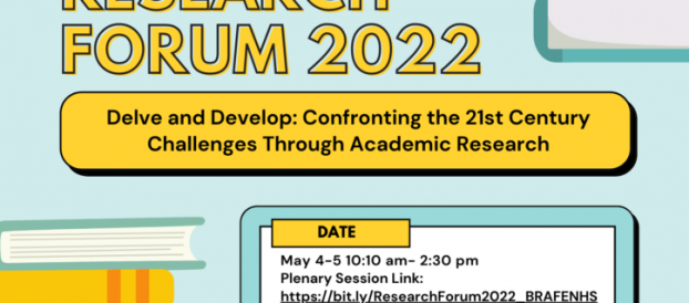 Mr. Afurong assisted in the BRafeNHS Virtual Classroom-Based Research Forum 2022 last May 4 & 5, 2022.